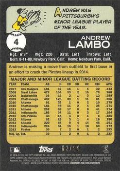 2014 Topps Archives - Silver #4 Andrew Lambo Back