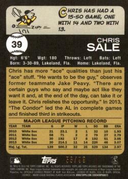 2014 Topps Archives - Silver #39 Chris Sale Back