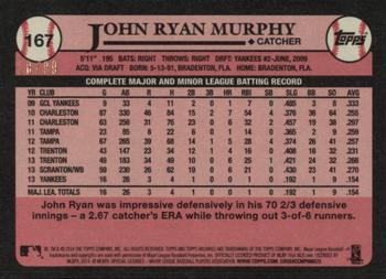 2014 Topps Archives - Silver #167 John Ryan Murphy Back