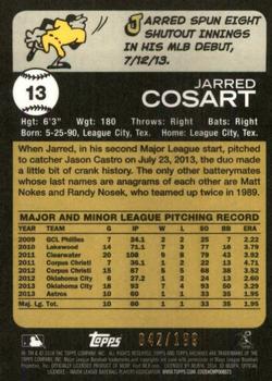 2014 Topps Archives - Gold #13 Jarred Cosart Back