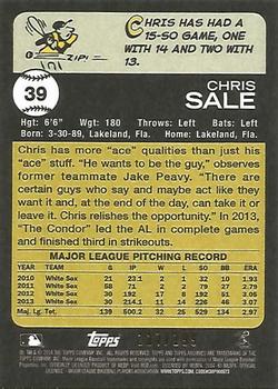 2014 Topps Archives - Gold #39 Chris Sale Back