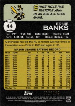 2014 Topps Archives - Gold #44 Ernie Banks Back