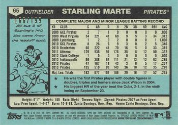 2014 Topps Archives - Gold #65 Starling Marte Back