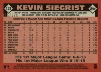 2014 Topps Archives - Gold #121 Kevin Siegrist Back