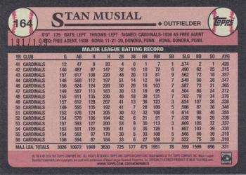 2014 Topps Archives - Gold #164 Stan Musial Back
