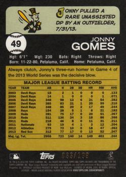 2014 Topps Archives - Gold #49 Jonny Gomes Back