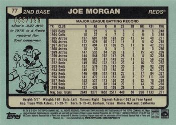 2014 Topps Archives - Gold #77 Joe Morgan Back