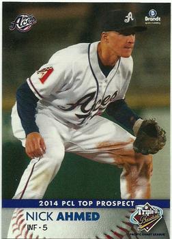 2014 Brandt Pacific Coast League Top Prospects #27 Nick Ahmed Front