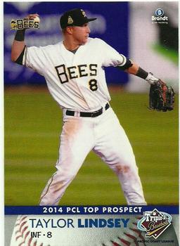 2014 Brandt Pacific Coast League Top Prospects #33 Taylor Lindsey Front