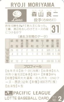 1989 Lotte Gum #2a Ryoji Moriyama Back