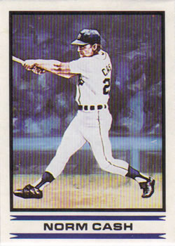 1986 Sports Design Detroit Tigers #14 Norm Cash Front