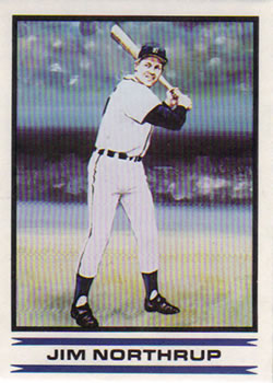 1986 Sports Design Detroit Tigers #16 Jim Northrup Front
