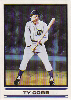 1986 Sports Design Detroit Tigers #1 Ty Cobb Front