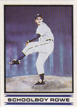 1986 Sports Design Detroit Tigers #8 Schoolboy Rowe Front