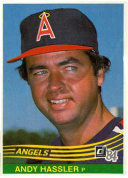 1984 Donruss #255 Andy Hassler Front