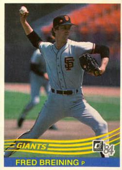 1984 Donruss #387 Fred Breining Front