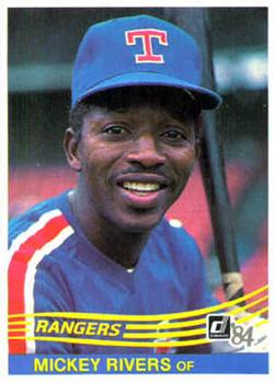 1984 Donruss #465 Mickey Rivers Front