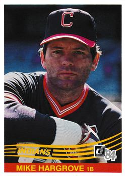 1984 Donruss #495 Mike Hargrove Front