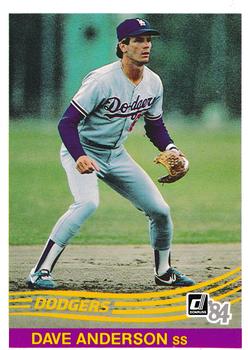 1984 Donruss #642 Dave Anderson Front