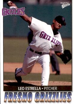 2004 MultiAd Fresno Grizzlies #9 Leo Estrella Front