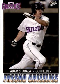 2004 MultiAd Fresno Grizzlies #24 Adam Shabala Front