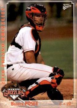 2010 MultiAd Fresno Grizzlies #1 Buster Posey Front