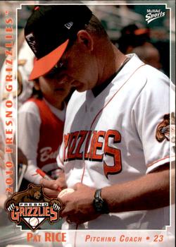 2010 MultiAd Fresno Grizzlies #11 Pat Rice Front