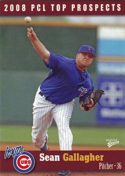 2008 MultiAd Pacific Coast League Top Prospects #10 Sean Gallagher Front