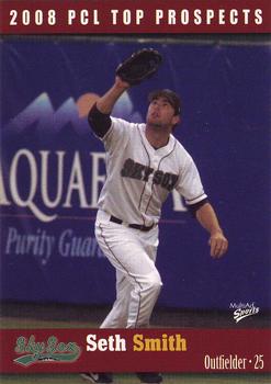 2008 MultiAd Pacific Coast League Top Prospects #5 Seth Smith Front