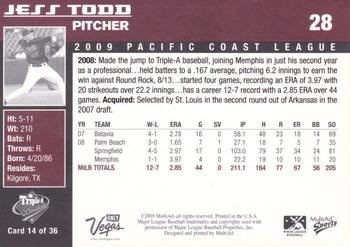 2009 MultiAd Pacific Coast League Top Prospects #14 Jess Todd Back