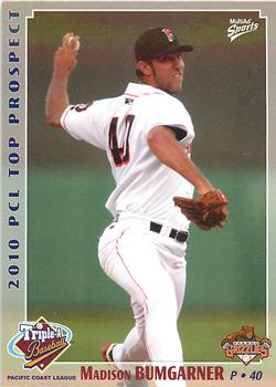 2010 MultiAd Pacific Coast League Top Prospects #2 Madison Bumgarner Front