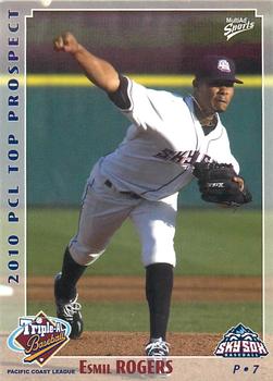 2010 MultiAd Pacific Coast League Top Prospects #7 Esmil Rogers Front