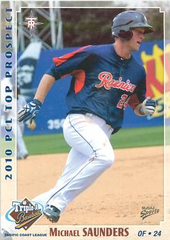 2010 MultiAd Pacific Coast League Top Prospects #33 Michael Saunders Front