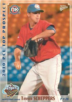 2010 MultiAd Pacific Coast League Top Prospects #36 Tanner Scheppers Front