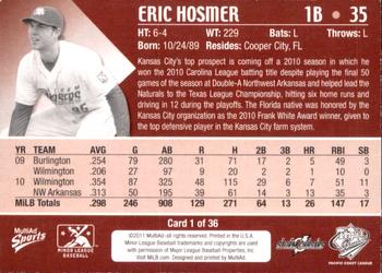 2011 MultiAd Pacific Coast League Top Prospects #1 Eric Hosmer Back