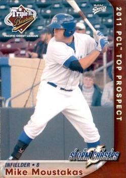 2011 MultiAd Pacific Coast League Top Prospects #2 Mike Moustakas Front