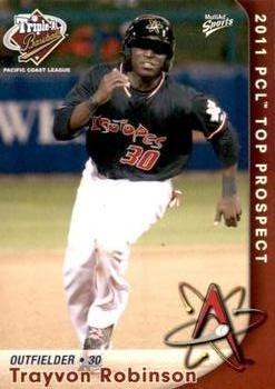 2011 MultiAd Pacific Coast League Top Prospects #5 Trayvon Robinson Front