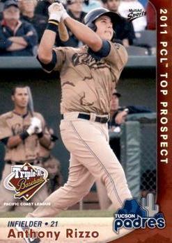 2011 MultiAd Pacific Coast League Top Prospects #35 Anthony Rizzo Front