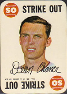 1968 Topps - Game #16 Dean Chance Front