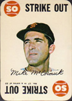 1968 Topps - Game #17 Mike McCormick Front
