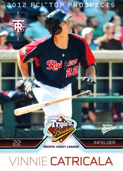 2012 MultiAd Pacific Coast League Top Prospects #32 Vinnie Catricala Front