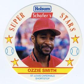 1989 Holsum Schafers Discs #3 Ozzie Smith Front
