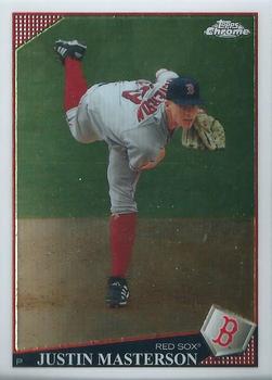 2009 Topps Chrome #96 Justin Masterson Front