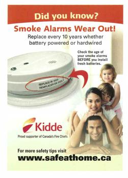 2014 Toronto Blue Jays Fire Safety #NNO Smoke Alarm Safety Front
