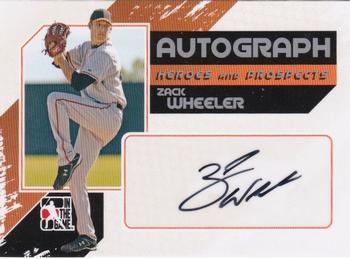 2011 In The Game Heroes & Prospects - Full Body Autographs Silver #A-ZW Zack Wheeler Front