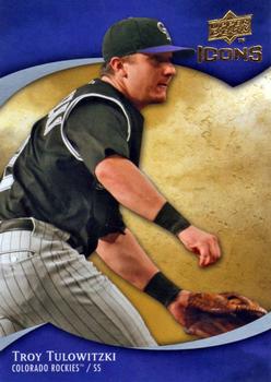 2009 Upper Deck Icons #98 Troy Tulowitzki Front
