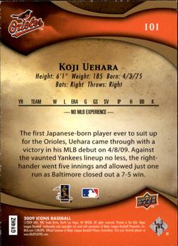 2009 Upper Deck Icons #101 Koji Uehara Back