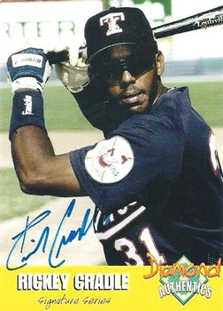 2000 Diamond Authentics Autographs #29 Rickey Cradle Front