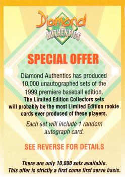 2000 Diamond Authentics Autographs #NNO Special Offer Front