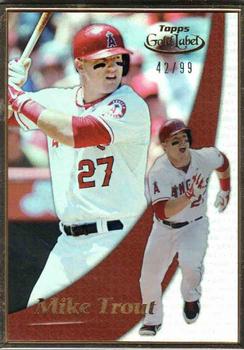 2014 Topps - Framed Gold Label #GL-16 Mike Trout Front